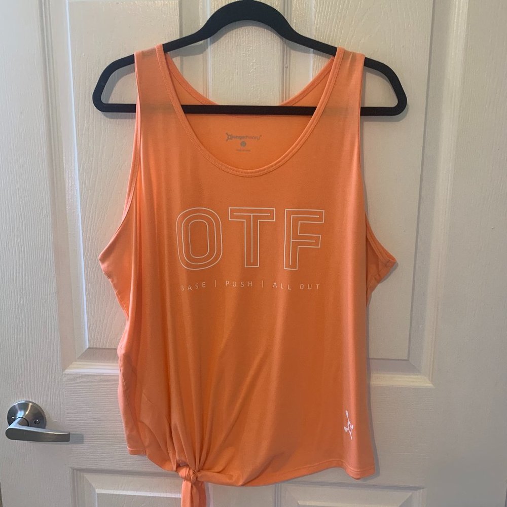 Orangetheory Fitness Women's Tie Tank Top, Size XL, EUC